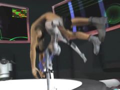 Роботизированная шлюшка трахается с парнем в ХХХ мультике