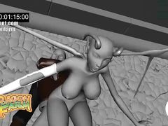 Артхаусный секс мультфильм с рисованным в 3D героями