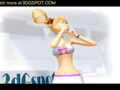 Игривая мультяшная героиня устроила эротическое соло