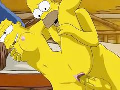 Супружеская пара Симпсонов занялась романтическим сексом