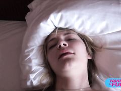 Темпераментная блондинка пришла на анальный кастинге Вудмана